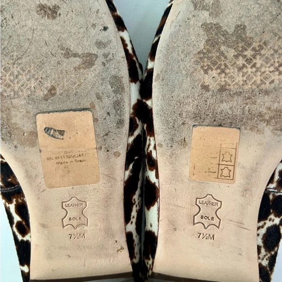TORY BURCH | | Metal Miller Leopard Loafer 15mm Printed Baby HairCalf Cream 7.5 - Picture 14 of 15